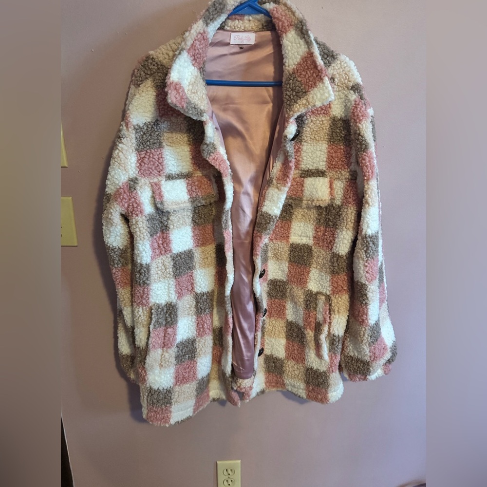 Pink Lily Pink Sherpa Jacket